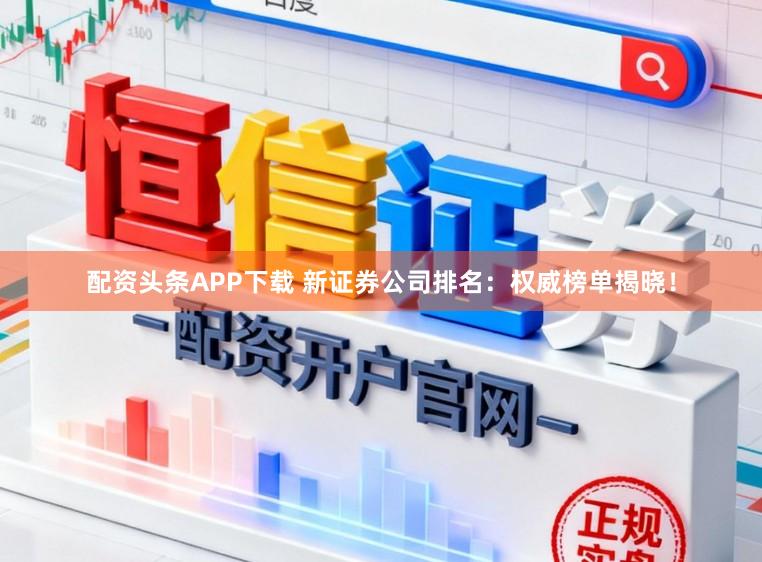 配资头条APP下载 新证券公司排名:权威榜单揭晓!