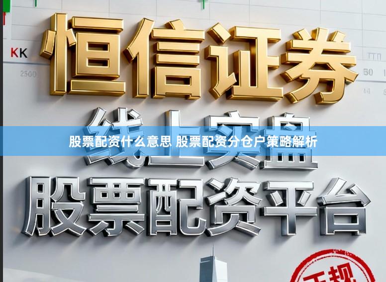 股票配资什么意思 股票配资分仓户策略解析